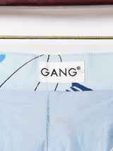 総柄 プリーツ ティアードスカート