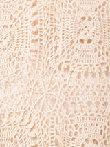 半袖クロシェトップス