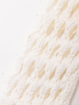 イタリア製 長袖 クロシェトップス