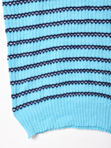 ボーダー 半袖セーター