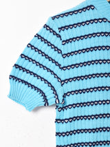 ボーダー 半袖セーター