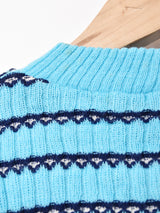 ボーダー 半袖セーター