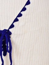 ラインデザイン 半袖セーター