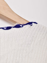 ラインデザイン 半袖セーター