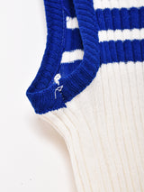 ラインデザイン スリーブレス リブトップス