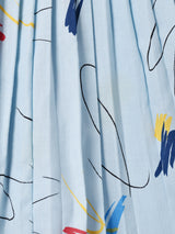 総柄 プリーツ ティアードスカート