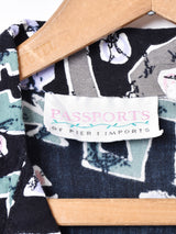 総柄 オープンカラーシャツ