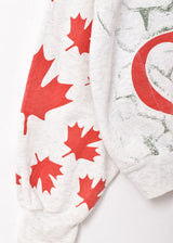 アニマルプリント ハーフジップスウェットシャツ