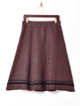 織り花柄 チロリアンスカート