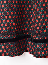 織り花柄 チロリアンスカート