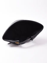 フェイクレザーロールキャップ