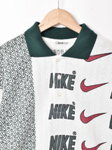NIKE 総柄 ポロシャツ