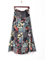 花柄 パッチワークスカート