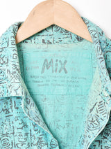 アメリカ製 総柄  ビッグシルエット 半袖シャツ