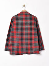 チェック テーラードジャケット
