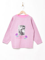 イタリア製 プリント ボーダ—スウェット