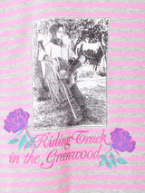 イタリア製 プリント ボーダ—スウェット