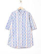 総柄 半袖シャツ