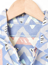 総柄 半袖シャツ