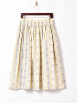 花柄 フレアスカート