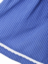 ストライプ フレアポケットスカート