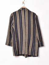 フランス製 ストライプ ダブルジャケット