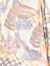 総柄 半袖シャツ