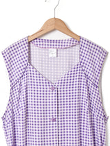 スリーブレス 総柄ワンピース