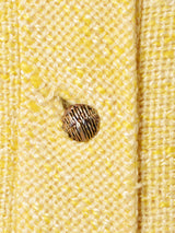 ノーカラー ツイードジャケット