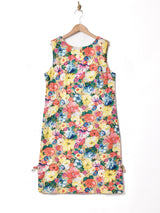 60's   花柄 スリーブレスワンピース