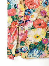 60's   花柄 スリーブレスワンピース