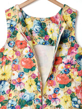 60's   花柄 スリーブレスワンピース