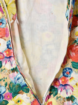 60's   花柄 スリーブレスワンピース