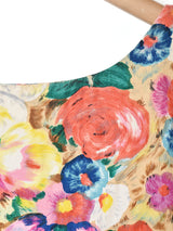 60's   花柄 スリーブレスワンピース