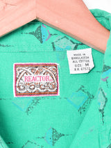 総柄 半袖シャツ