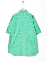 総柄 半袖シャツ