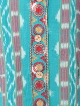 総柄 刺繍 半袖シャツ