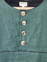 リネン 長袖プルオーバートップス