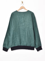 リネン 長袖プルオーバートップス