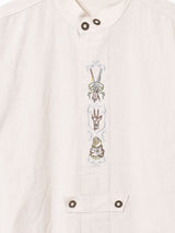 スタンドカラー チロリアンシャツ