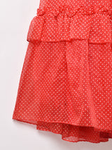 70's アメリカ製 GUNNESAX ドット柄 ロングドレス