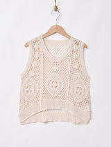 Elcaminoメッシュ ノースリーブトップス