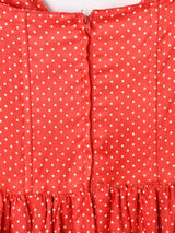 70's アメリカ製 GUNNESAX ドット柄 ロングドレス