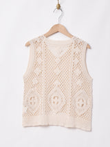 Elcaminoメッシュ ノースリーブトップス