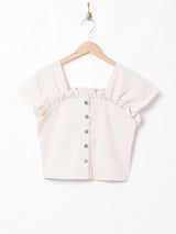 【2色展開】Meridianコットンリネンビスチェ