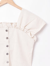 【2色展開】Meridianコットンリネンビスチェ