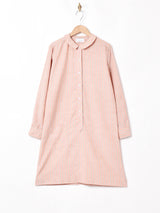 ストライプ 長袖 シャツワンピース