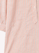 ストライプ 長袖 シャツワンピース