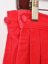 コーデュロイ プリーツスカート