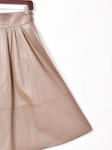 レザーフレアスカート